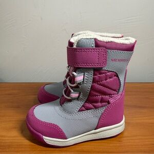 Little Kids Merrell Snow Storm 2.0 Purple Insulated Waterproof Winter Boots Sz 5
